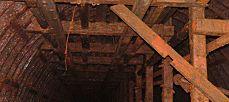Übergabe des Schachtes nach dem Sümpfen (bis 153,60 m) für weitere Untersuchungen (Laser-Scan)